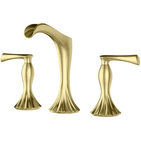 Pfister Pfister Rhen 8" Wdsd Lavatory, Metal Pop-Up, Quick Connect Hose BG LG49-RH1BG